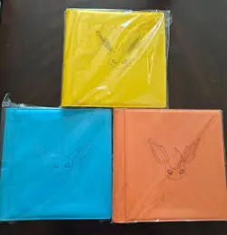 Lot of 3! Pokemon S-Chinese Flareon+Jolteon+Vaporeon GX 480 slots Card Binder - Image 1
