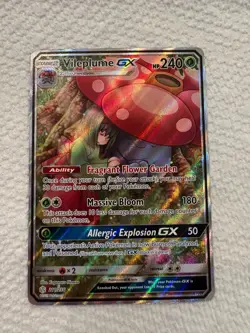Vileplume GX 211/236 Cosmic Eclipse NM Full Art Pokemon Card NM+ - Image 1