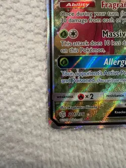 Vileplume GX 211/236 Cosmic Eclipse NM Full Art Pokemon Card NM+ - Image 5
