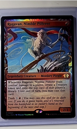 MTG Magic The Gathering Multiverse Legends Showcase Foil Ragavan Nimble Pilferer - Image 1