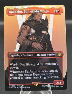Raubahn, Bull of Ala Mhigo (Borderless) Final Fantasy Foil - Image 1