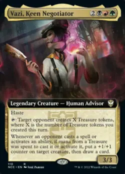 Commander: Streets of New Capenna - Vazi, Keen Negotiator - Foil - Extended Art - Image 1