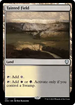 Tainted Field [Phyrexia: All Will Be One Commander] Magic MTG - Image 1