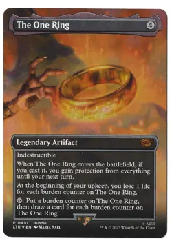 MTG The One Ring 0451 Lord of the Rings Mythic Promotional Foil LP - Image 1