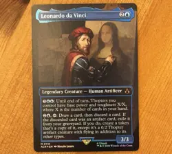 Leonardo da Vinci, M 0118, NM Foil Borderless, MTG Assassin’s Creed Non-Serial - Image 1