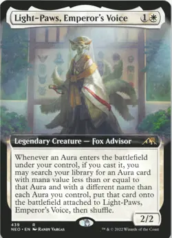 Light-Paws, Emperor's Voice (Extended Art) R Kamigawa: Neon Dynasty 439 NM - Image 1