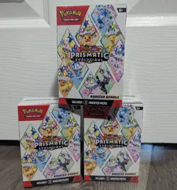 3x Pokemon TCG Scarlet & Violet Prismatic Evolutions Booster Bundles. Brand New - Image 1