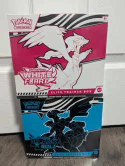 Pokemon Black Bolt and White Flare Elite Trainer Box ETB (Set of 2) - Image 1
