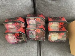 Pokemon Team Rocket Tin Case Factory Sealed (6 TINS!) - Image 1