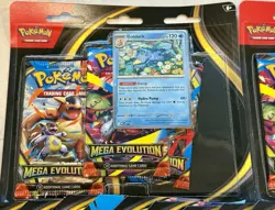 Pokemon TCG Mega Evolution Sleeved Booster Packs (15) & 3 Pack Blister Promo Lot - Image 3