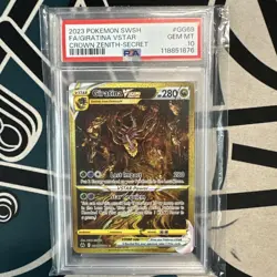 2023 POKEMON SWORD & SHIELD CROWN ZENITH SECRET FULL ART/GIRATINA VSTAR PSA 10 - Image 1