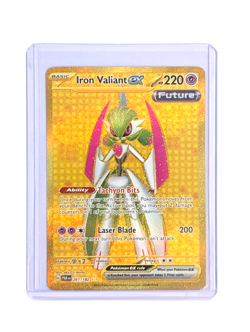 Iron Valiant ex 261/182 Gold Hyper Rare Paradox Rift Pokemon TCG PAR ENGLISH - Image 3