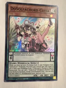 🔥Yu-Gi-Oh TCG-DoSolfachord Cutia-Ancient Guardians-ANGU-EN014-1st Ed-M/NM!🔥 - Image 1