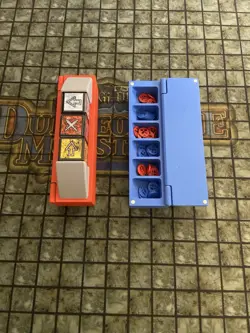 Yugioh Dungeon Dice Monsters Custom Counters + Dice Display Case + 3 Dice (BLUE) - Image 4