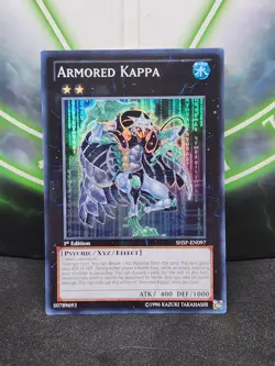 Yugioh Armored Kappa SHSP-EN097 Super Rare 1st Edition NM - Image 1