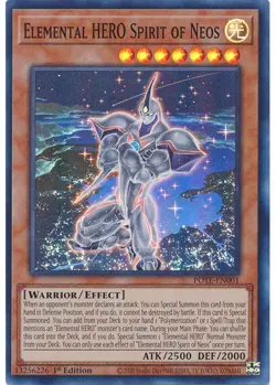 Yugioh - Elemental HERO Spirit of Neos (Super Rare) (1st Edition) - POTE-EN001 P - Image 1