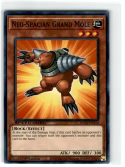 Yu-Gi-Oh! Speed Duel Neo-Spacian Grand Mole Common SGX4-ENA10 Lightly Played 1st - Image 1