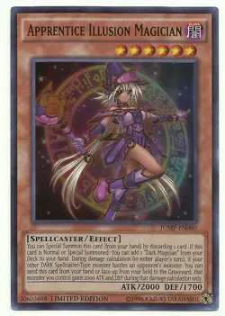 Yugioh Apprentice Illusion Magician JUMP-EN080 Ultra Rare Limited Edition MINT! - Image 1