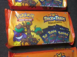 SEALED 3 Pokemon Cards 2024 Halloween Trick or Trade BOOster Bundles 35 Pack - Image 2