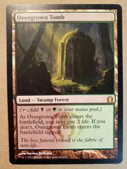 MTG 1x Overgrown Tomb # 243 Return to Ravnica Magic the Gathering Card x1 NM - Image 1