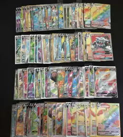 100 Lot Sr HR Holo Pokemon Chinese Card Alt Art Reshiram gyarados macham -SQ - Image 1