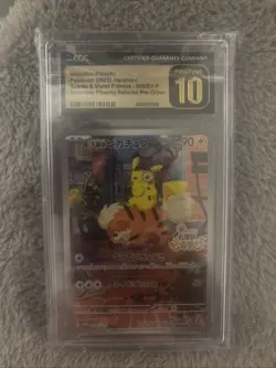 CGC 10 PRISTINE Detective Pikachu 098/SV-P Promo Pokemon Card Japanese psa - Image 1