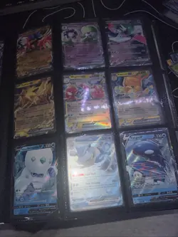 POKEMON BINDER PAGE, ASSORTMENT OF CARDS, ALL NEAR MINT CONDITION, EX AND V CARD - Image 2