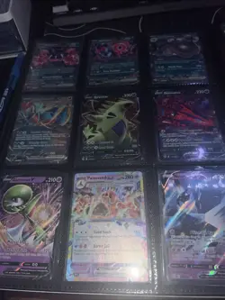 POKEMON BINDER PAGE, ASSORTMENT OF CARDS, ALL NEAR MINT CONDITION, EX AND V CARD - Image 5