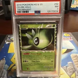 Pokemon Celebi (Prime) Triumphant 92/102 Ultra Rare Card Psa 7 - Image 1
