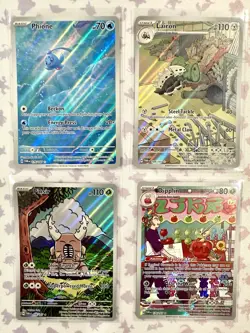 Lot Of 4 Pokemon illustration Rares Twilight Masquerade Cards Scarlet And Violet - Image 1