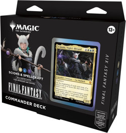 Magic The Gathering Final Fantasy XIV Commander Deck Scions & Spellcraft Display - Image 1