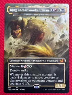 MTG - King Caesar, Awoken Titan (Snapdax, Apex of the Hunt) - Ikoria Magic SP/NM - Image 1