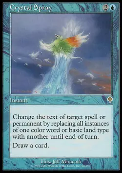 [1x] Crystal Spray Damaged, JAPANESE Invasion MTG Magic - Image 1