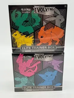 Lot of (2) Pokemon TCG SWSH Evolving Skies Elite Trainer Boxes SEALED - Image 1