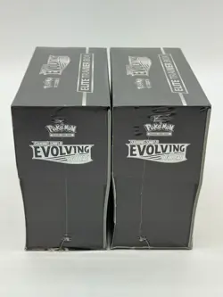 Lot of (2) Pokemon TCG SWSH Evolving Skies Elite Trainer Boxes SEALED - Image 2