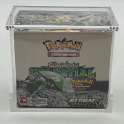 Pokemon TCG Sun & Moon Celestial Storm Booster Box SEALED w/Acrylic Case - Image 1