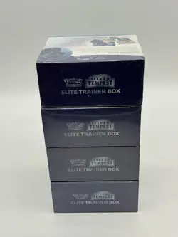 Lot of (4) Pokemon TCG SWSH Silver Tempest Elite Trainer Boxes SEALED - Image 5