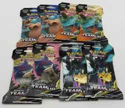 Pokemon TCG Sun & Moon Team Up Sleeved Booster Packs (2 ARTSETS) Lot of (8) - Image 1