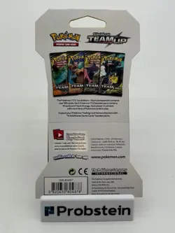 Pokemon TCG Sun & Moon Team Up Sleeved Booster Packs (2 ARTSETS) Lot of (8) - Image 2