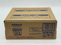 Pokemon TCG Scarlet & Violet 151 Japanese Booster Box Case - Image 1