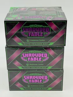 Lot of (3) Pokemon Center Exclusive Shrouded Fable Elite Trainer Boxes SEALED - Image 5