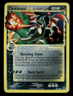 2006 Pokemon ex Dragon Frontiers #100/101 Charizard Gold Star Holo - Image 1