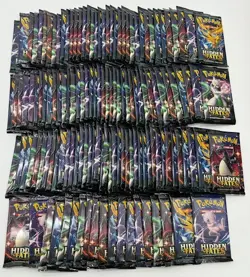 Lot of (139) Pokemon TCG Hidden Fates Booster Packs SEALED - Image 1