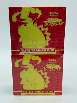 Lot of (2) Pokemon TCG SWSH Vivid Voltage Elite Trainer Boxes SEALED - Image 1