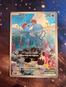 Pokemon TCG Marill 204/193 Sv02: Paldea Evolved Illustration Rare - Image 3