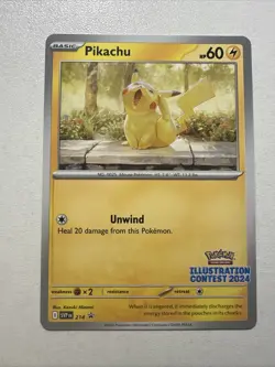 2025 Pokemon Pikachu Black Star Promo Illustration Contest 2024 214 SVPEN NM - Image 1