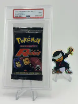 WOTC Pokemon Team Rocket 1st Edition Booster Pack Jessie James Artwork PSA 9! - Image 1
