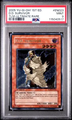 2005 Yu-Gi-Oh! D.D. Survivor The Lost Millennium TLM 1st Edition UTR PSA 9 - Image 1