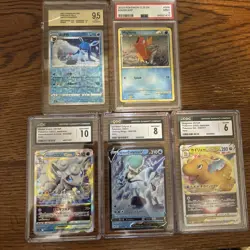 Pokemon Tcg Graded Card Lot Of 5 PSA/Cgc&more Slabs Including a 10 - Image 1