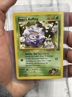 Koga's Koffing 79/132 Unlimited Pokemon Gym Challenge NM/MT Common Vintage Card - Image 1